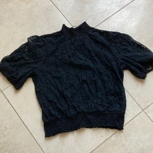 Vintage Sheer Lace Top. Size XL